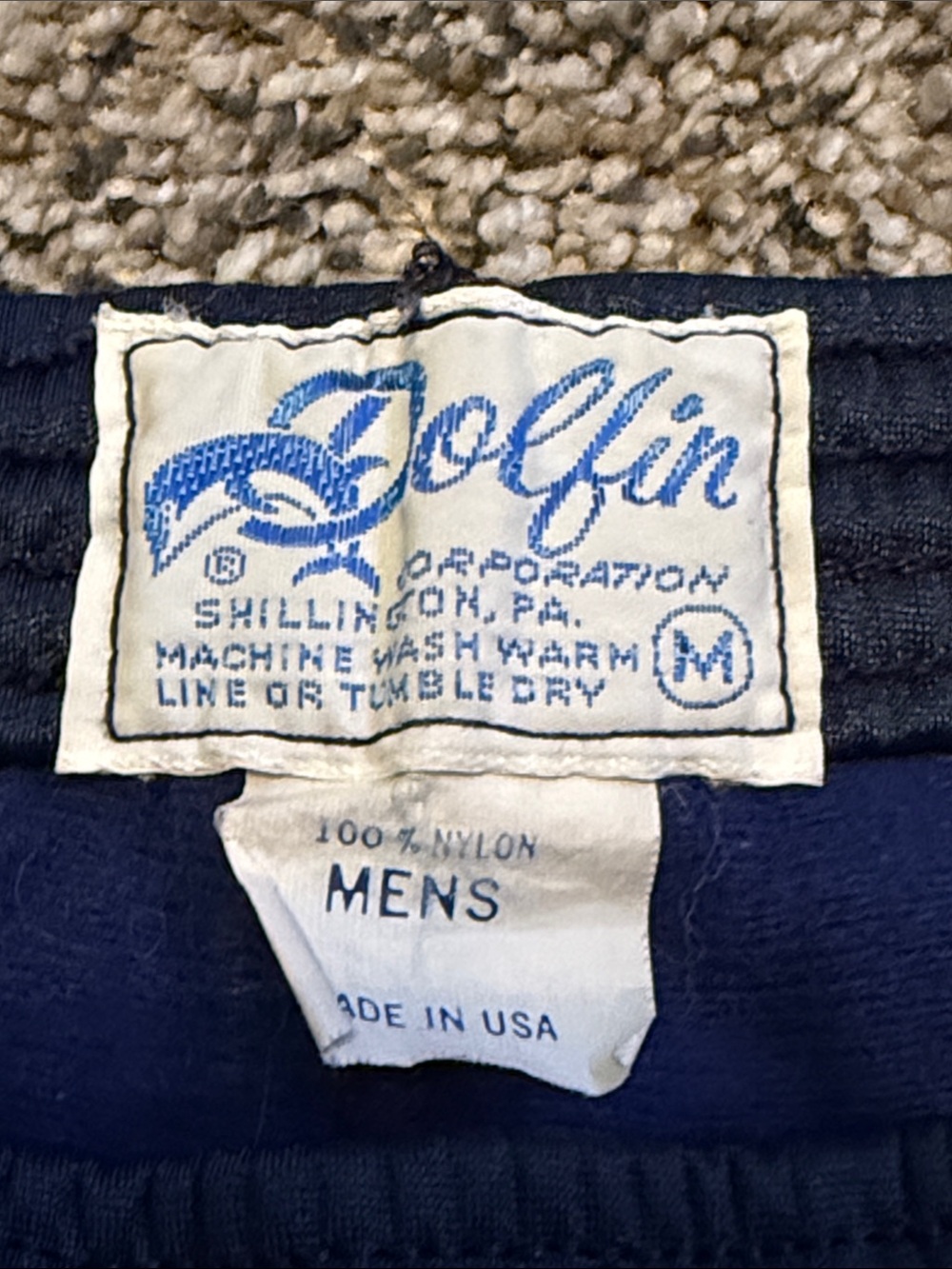 Dolfin Navy Men's Athletic Mesh Shorts - Picture 2 of 3